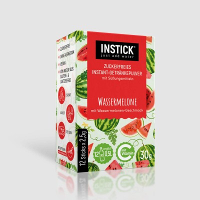 INSTICK ΡΟΦΗΜΑ ΣΕ ΣΚΟΝΗ ΓΙΑ 0,5lt ΚΑΡΠΟΥΖΙ (12 x σακουλάκι 2,5g)