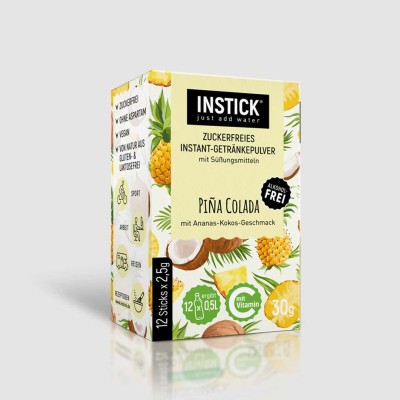 INSTICK ΡΟΦΗΜΑ ΣΕ ΣΚΟΝΗ ΓΙΑ 0,5lt PINA COLADA (12 x σακουλάκι 2,5g)