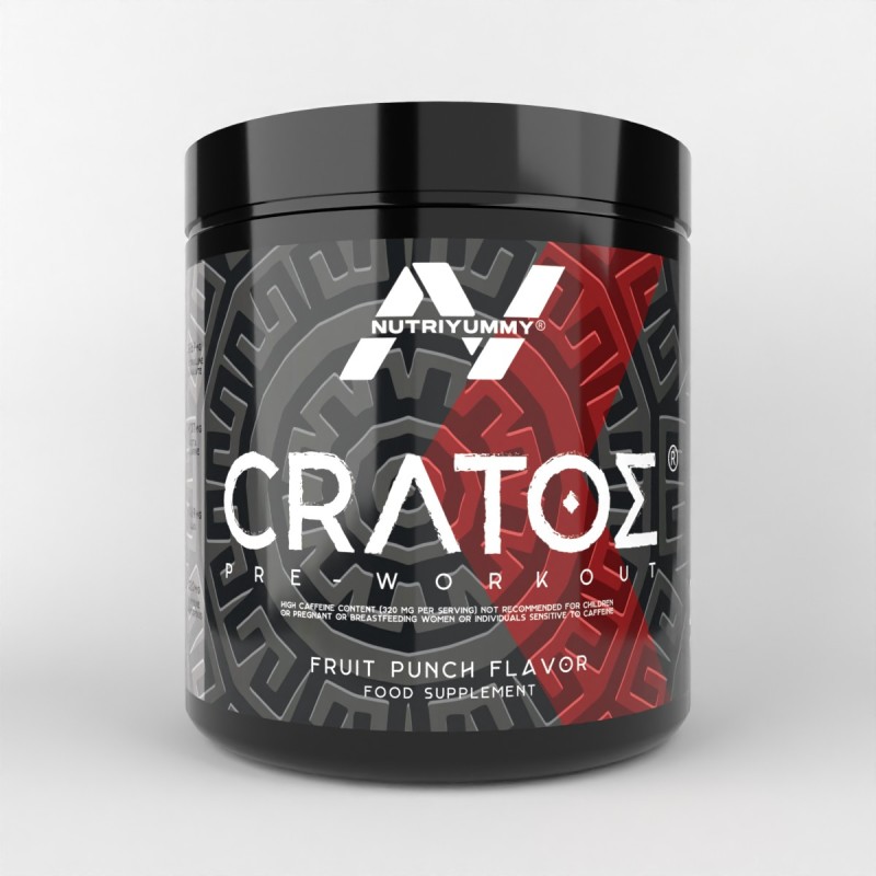 NUTRIYUMMY CRATOS PREWORKOUT POWDER FRUIT PUNCH 380 G