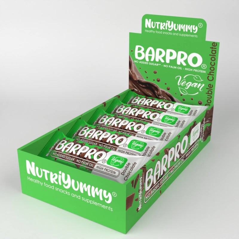 NUTRIYUMMY BARPRO VEGAN DOUBLE CHOCOLATE 48g