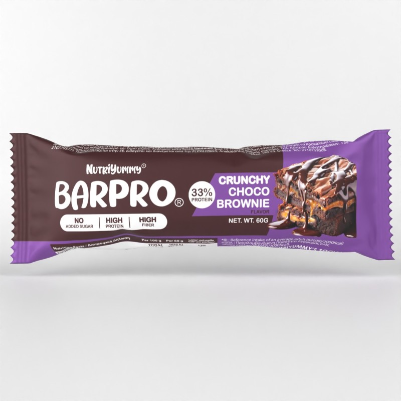 NUTRIYUMMY BARPRO CRUNCHY CHOCO BROWNIE 60G