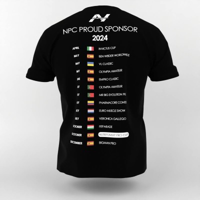 Nutriyummy x NPC T-Shirt Μαύρο L