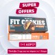 NUTRIYUMMY COOKIES PEANUT CARAMEL NO ADDED SUGAR 128g