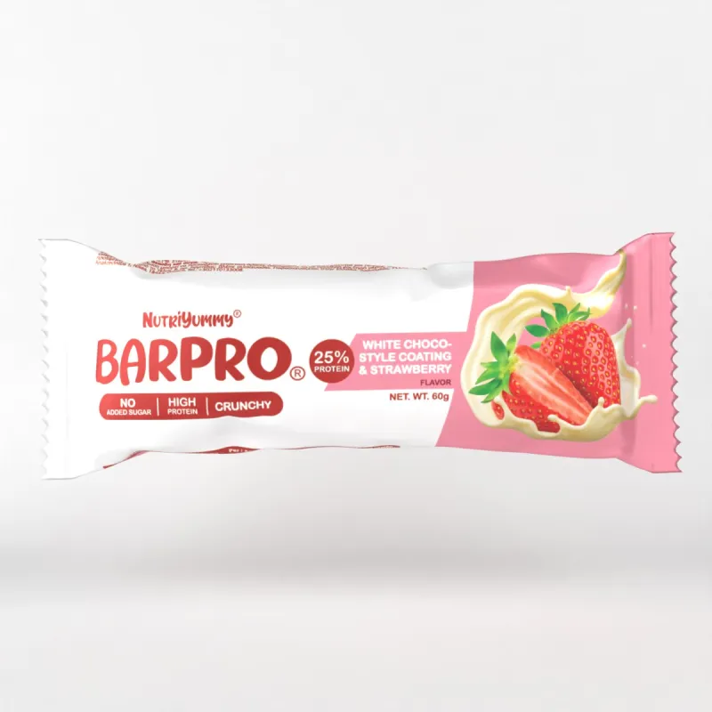 NUTRIYUMMY BARPRO WHITE CHOCOLATE & STRAWBERRY 60G