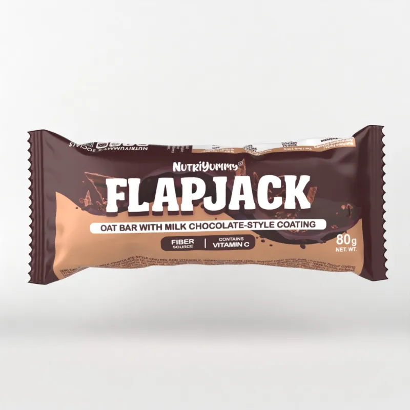 NUTRIYUMMY FLAPJACK MILK CHOCOLATE 80G