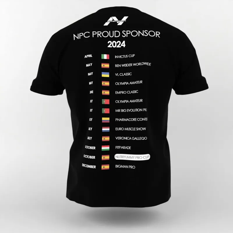Nutriyummy x NPC T-Shirt Μαύρο S