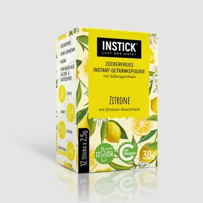 INSTICK ΡΟΦΗΜΑ ΣΕ ΣΚΟΝΗ ΓΙΑ 0,5lt ΛΕΜΟΝΙ (12 x σακουλάκι 2,5g)