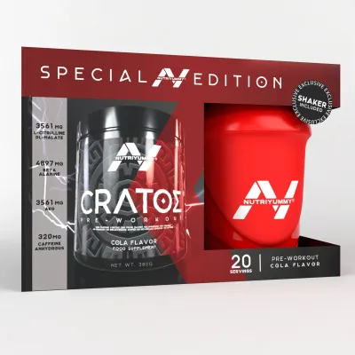 NUTRIYUMMY CRATOS PREWORKOUT POWDER COLA 380G