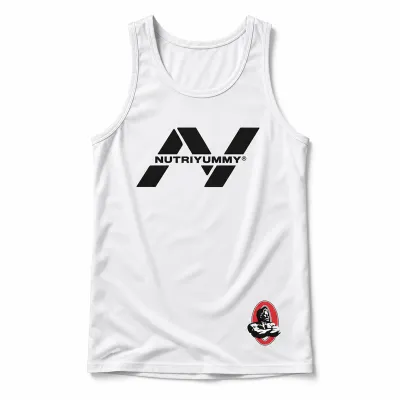 NUTRIYUMMY x Mr. Olympia Tank Top – White Edition (Large)