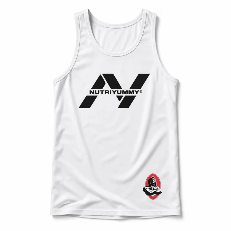 NUTRIYUMMY x Mr. Olympia Tank Top – White Edition (XXLarge)