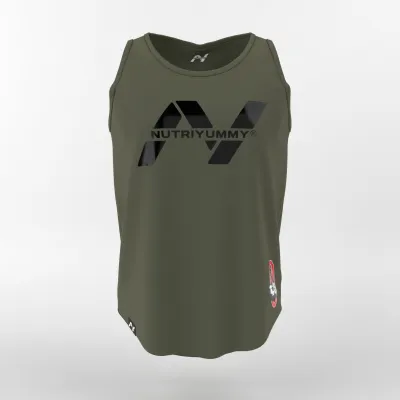 NUTRIYUMMY x Mr. Olympia Tank Top – Olive Green Edition (Large)