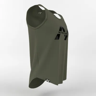 NUTRIYUMMY x Mr. Olympia Tank Top – Olive Green Edition (Large)