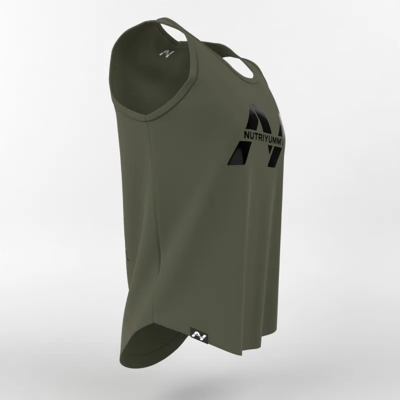 NUTRIYUMMY x Mr. Olympia Tank Top – Olive Green Edition (Large)