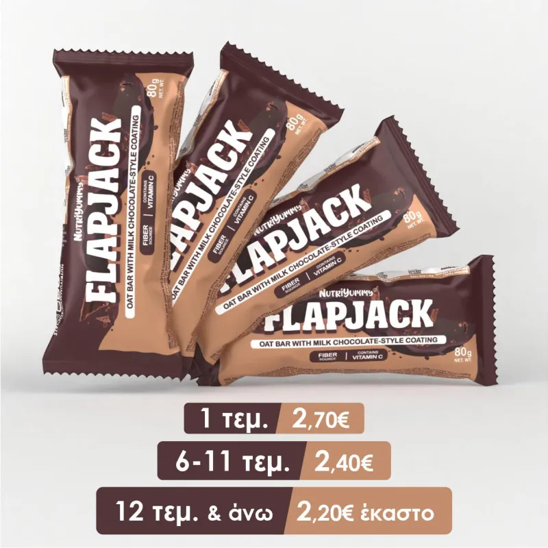 NUTRIYUMMY FLAPJACK MILK CHOCOLATE 80G