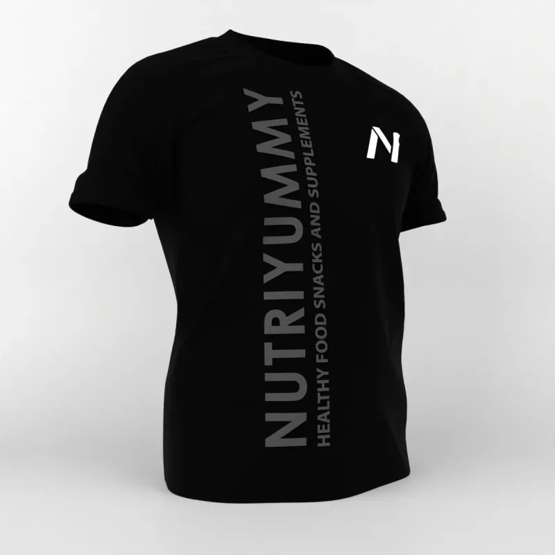 NUTRIYUMMY T-SHIRT ΜΑΥΡΗ S