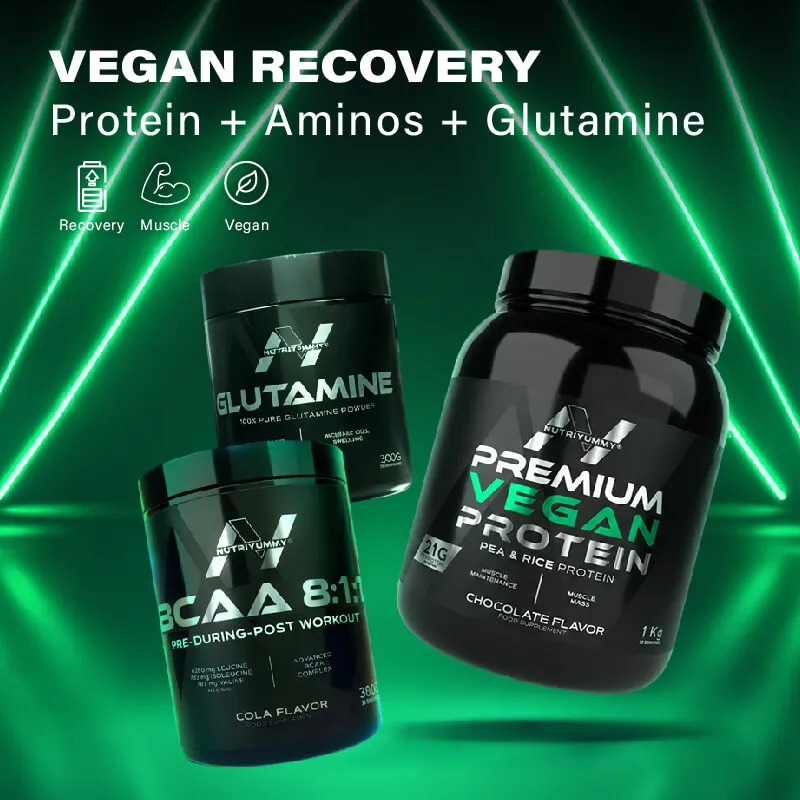 VEGAN RECOVERY (Vegan Protein 1Kg & Bcaa Cola & Glutamine) 