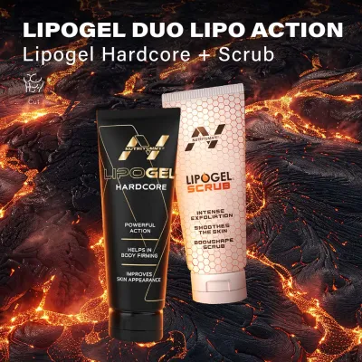 LIPOGEL DUO LIPO ACTION (1 τμχ Lipogel hardcore & 1 τμχ Lipogel scrub) 