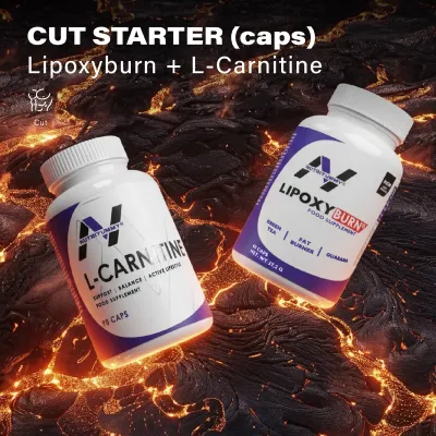 CUT STARTER - CAPS (Lipoxyburn 60caps & L-carnitine 90caps)