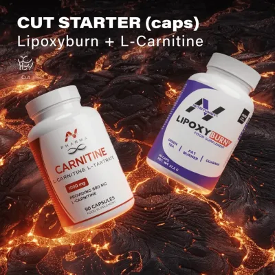 CUT STARTER - CAPS (Lipoxyburn 60caps & L-carnitine 90caps)