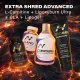 EXTRA SHRED ADVANCED ( Lipoxyburn ultra & Cla &  L-carnitine 500mL & Lipogel)