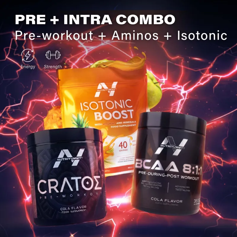 PRE+INTRA COMBO (Cratos Cola 380g & Bcaa Cola & Isotonic) 