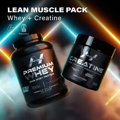 LEAN MUSCLE PACK - VANILLA (Premium Whey Vanilla 2Kg & Creatine) 