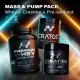MASS & PUMP STACK - CHOCOLATE (Premium Whey Chocolate 2Kg & Creatine & Cratos Cola 380g) 