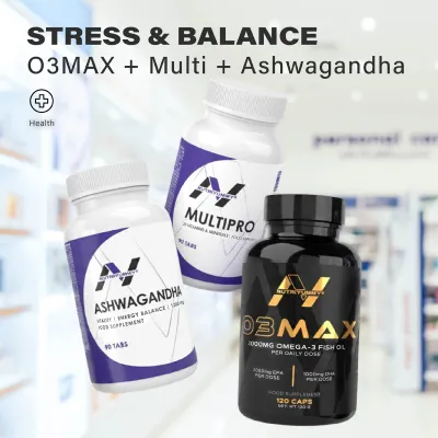 STRESS & BALANCE (Ashwagandha & Multipro & O3max ) 
