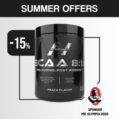 NUTRIYUMMY BCAA 8:1:1 PEACH FLAVOR 360G