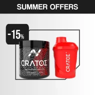 NUTRIYUMMY CRATOS PREWORKOUT POWDER FRUIT PUNCH 380 G