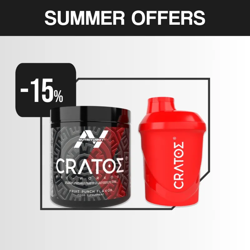 NUTRIYUMMY CRATOS PREWORKOUT POWDER FRUIT PUNCH 380 G
