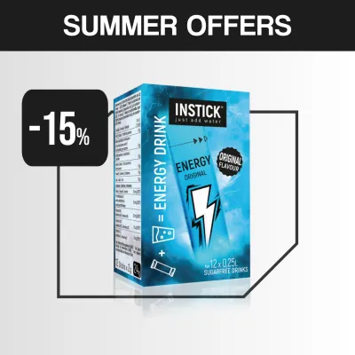 INSTICK ΕΝΕΡΓΕΙΑΚΟ ΡΟΦΗΜΑ ENERGY ORIGINAL (12 x σακουλάκι 2g)