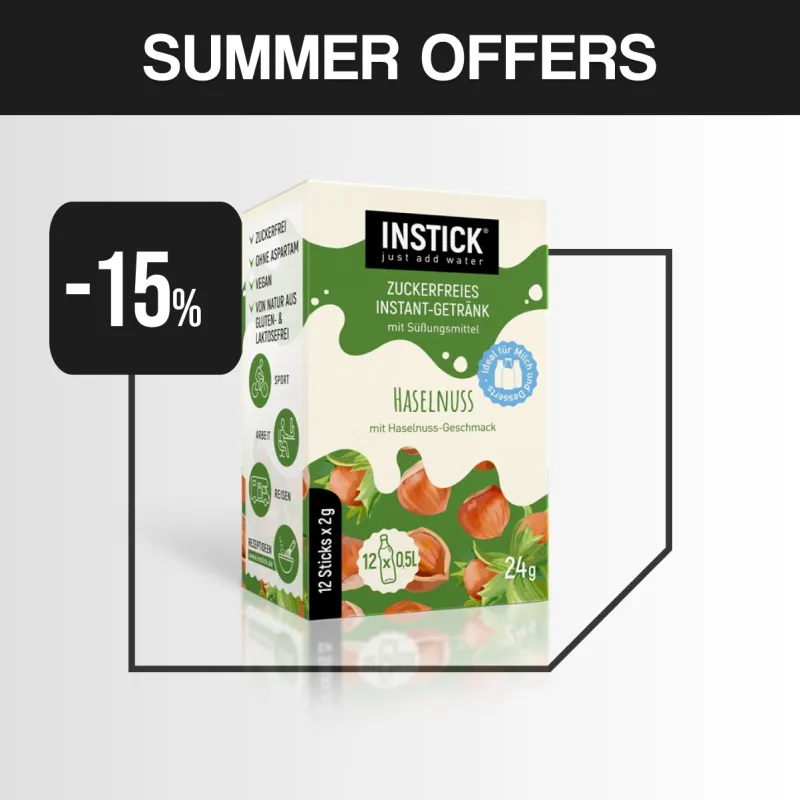 INSTICK ΡΟΦΗΜΑ ΣΕ ΣΚΟΝΗ ΓΙΑ 0,5lt ΦΟΥΝΤΟΥΚΙ (12 x σακουλάκι 2g)
