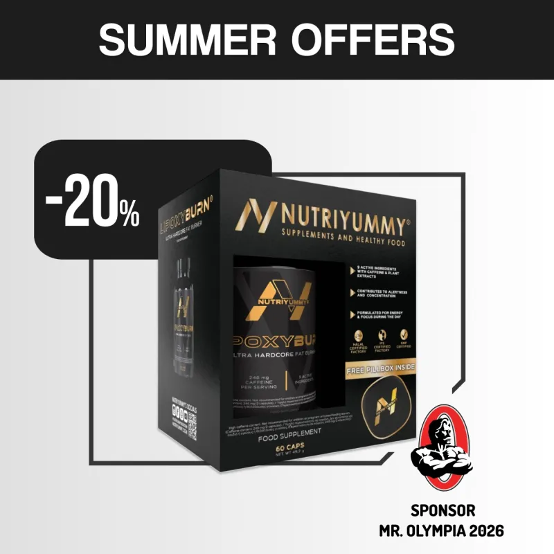 NUTRIYUMMY LIPOXYBURN ULTRA 60 CAPS + ΔΩΡΟ PILLBOX (Μαύρο - Χρυσό)