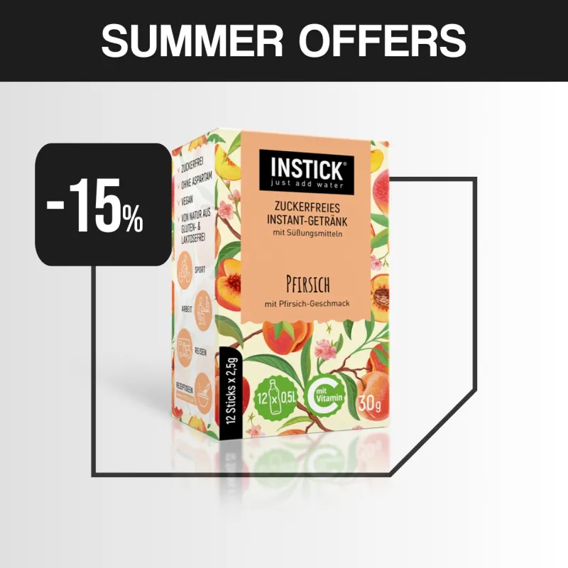 INSTICK ΡΟΦΗΜΑ ΣΕ ΣΚΟΝΗ ΓΙΑ 0,5lt ΡΟΔΑΚΙΝΟ (12 x σακουλάκι 2,5g)