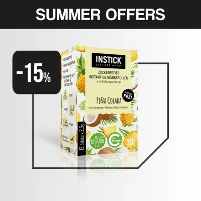 INSTICK ΡΟΦΗΜΑ ΣΕ ΣΚΟΝΗ ΓΙΑ 0,5lt PINA COLADA (12 x σακουλάκι 2,5g)