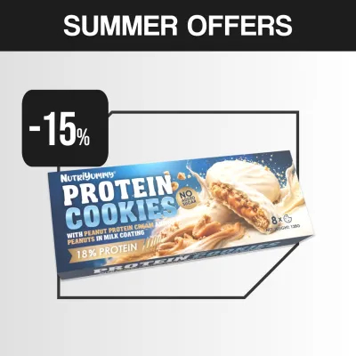 NUTRIYUMMY PROTEIN COOKIES PEANUT WHITE CHOCOLATE 128G