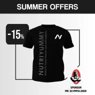 NUTRIYUMMY T-SHIRT ΜΑΥΡΗ M