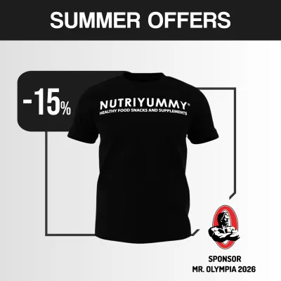 Nutriyummy x NPC T-Shirt Μαύρο M