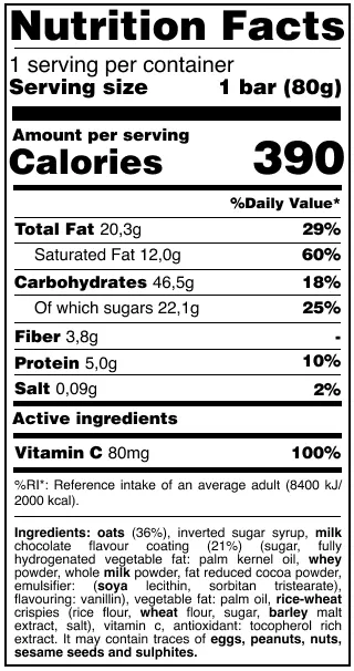 01-NY-0441 Nutrition Facts